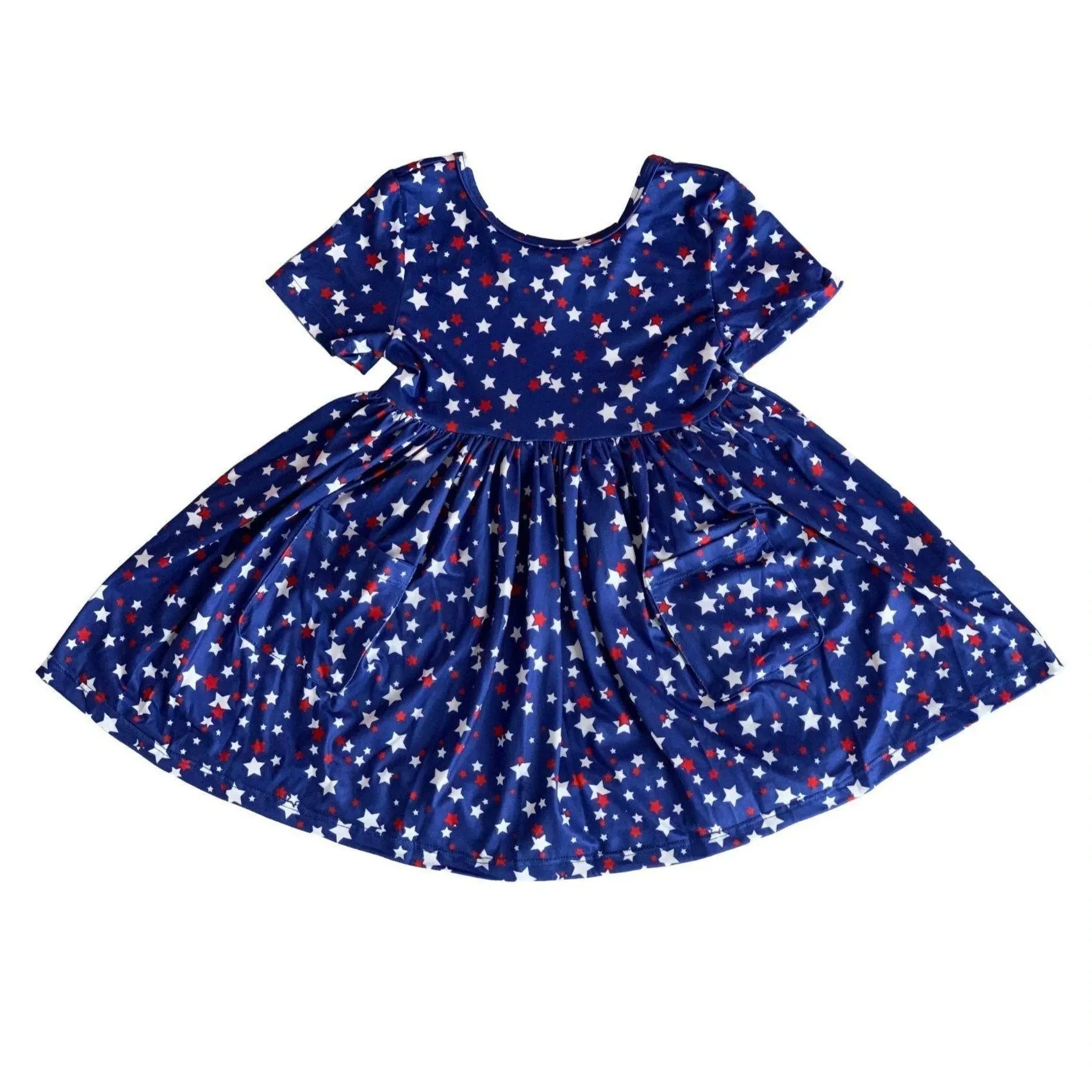 Mila & Rose Star Bright S/S Pocket Twirl Dress