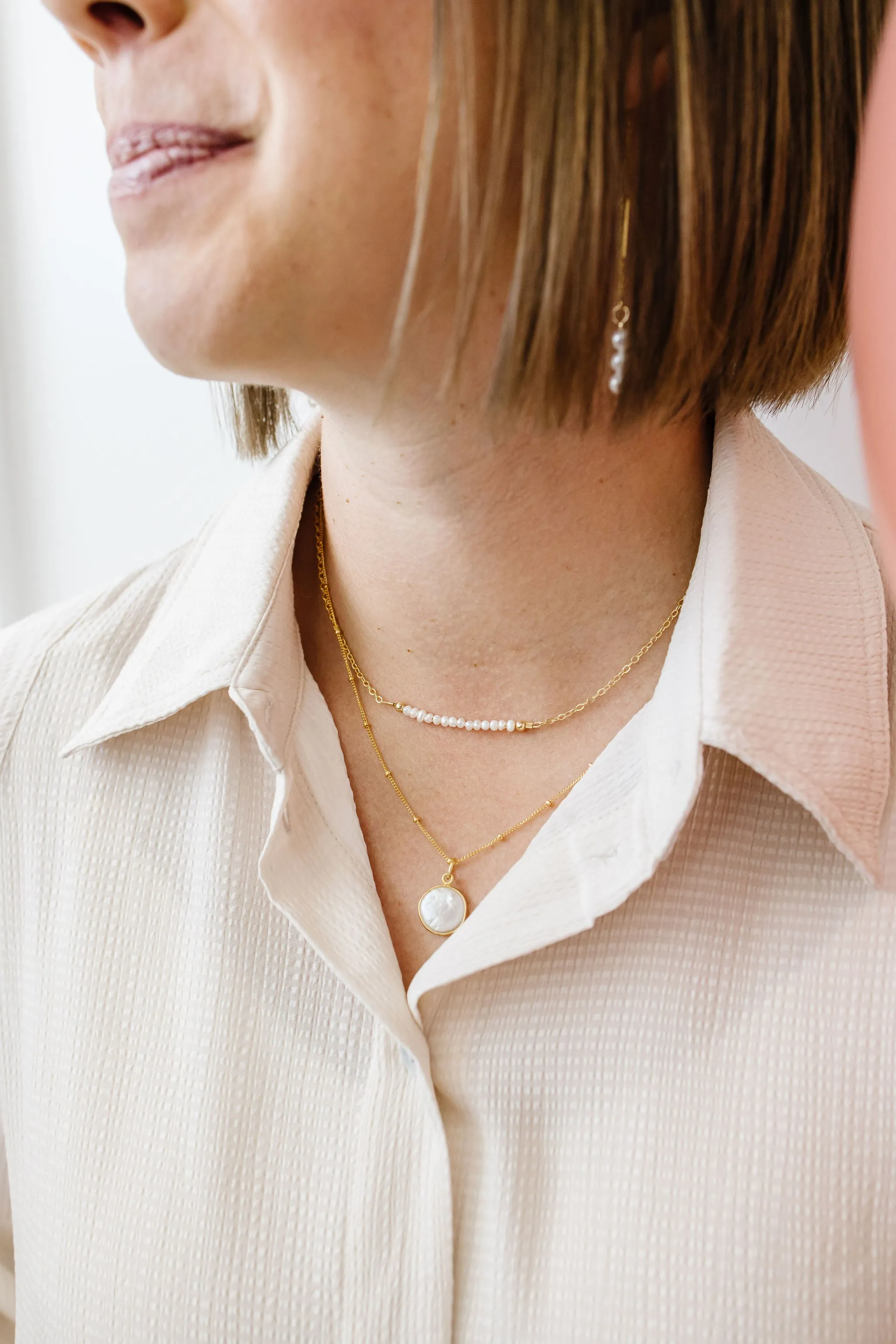 Mini Freshwater Pearl Choker Necklace