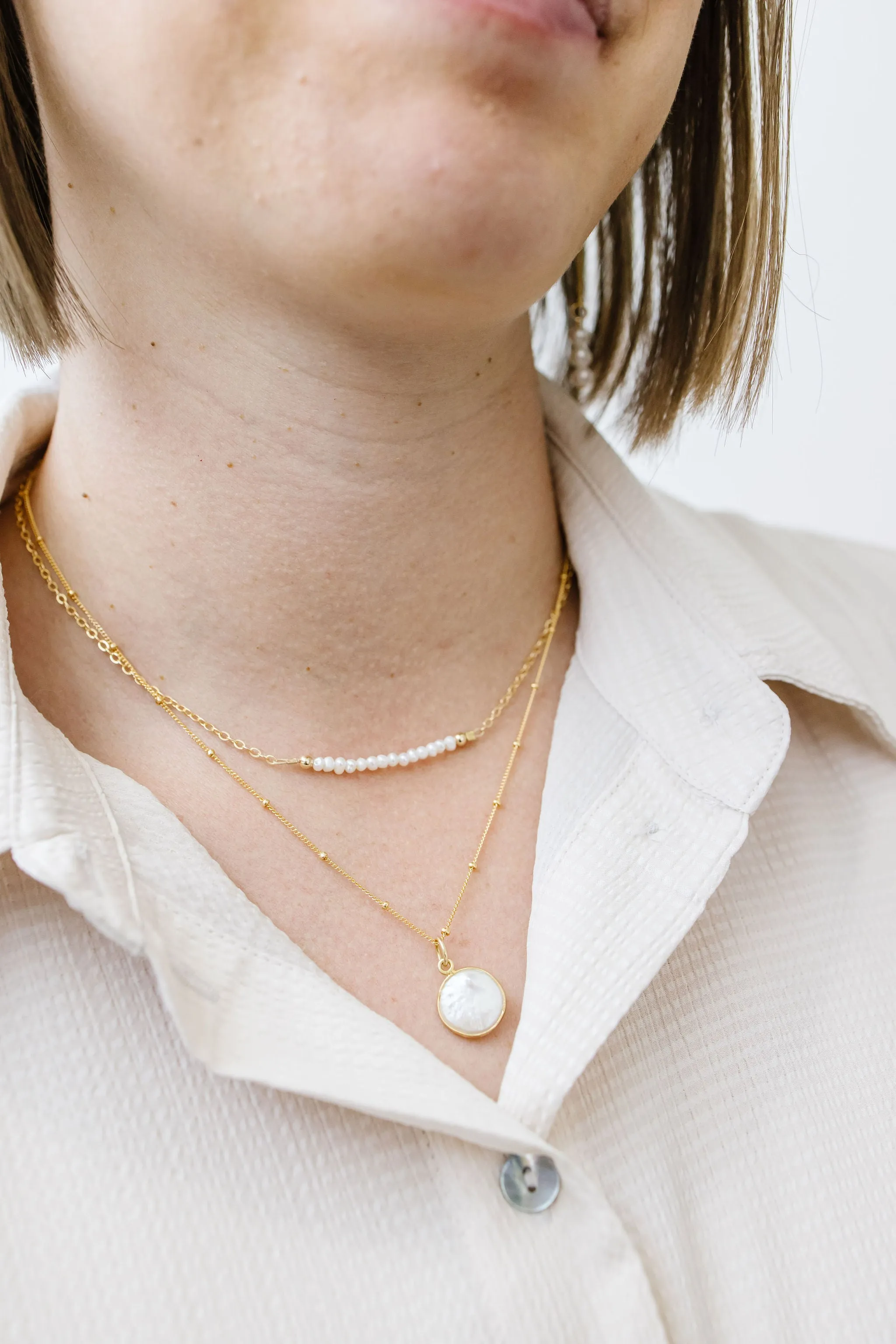 Mini Freshwater Pearl Choker Necklace