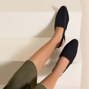 Monaze Black Flat Sandals For Women
