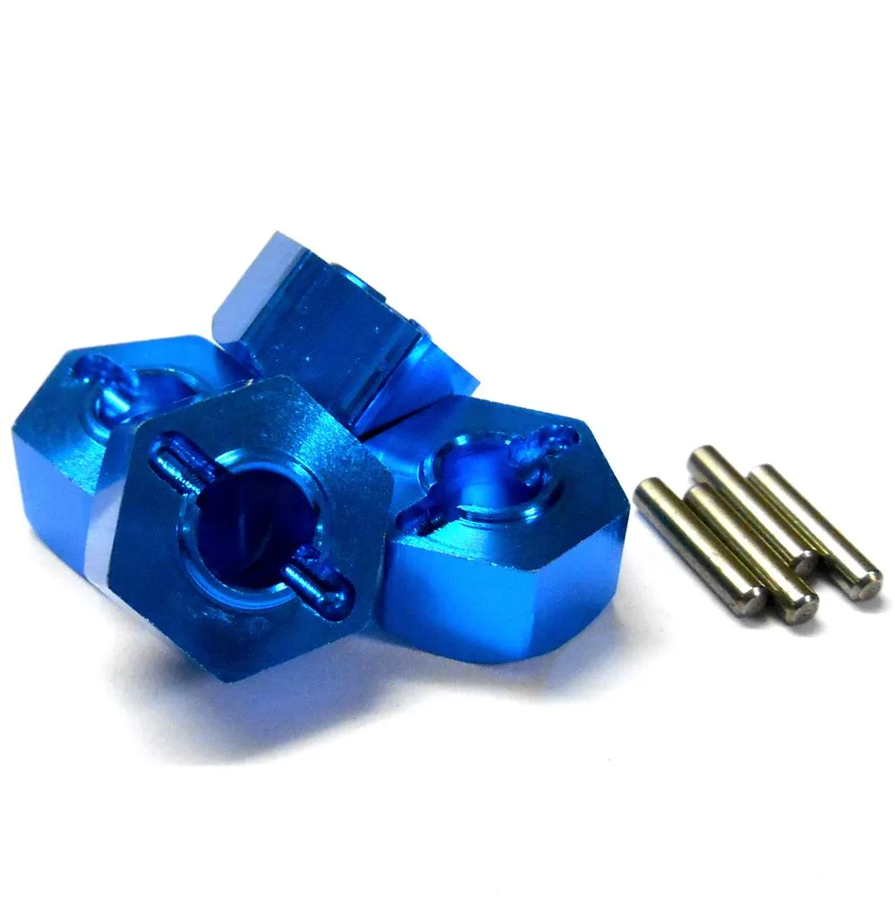 N10180LB 02134 1/10 Aluminium Alloy Drive Wheel Hex Hub 12mm M12 Light Blue 7mm