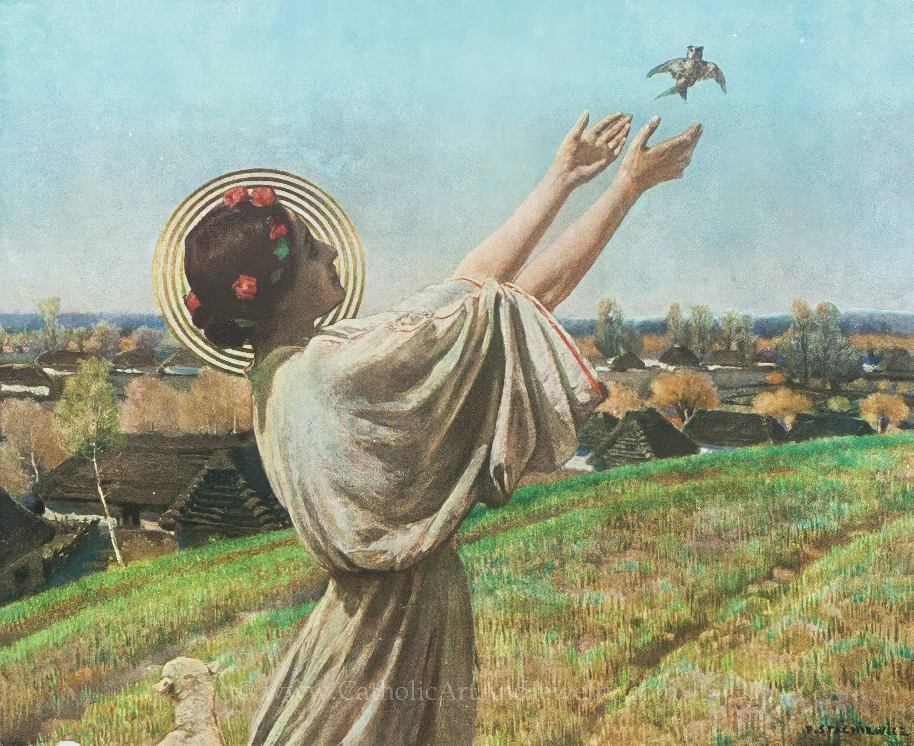 New! 12 Saints–Separate 8.5x11 Prints–Each or as a Set–God's Year (“Boży Rok”)–Piotr Stachiewiczt–Vintage Catholic Art Prints–Archival Quality
