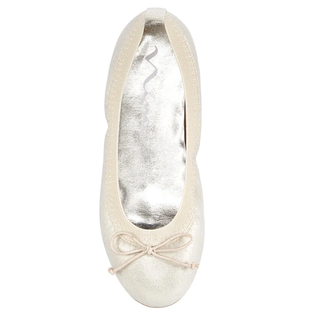 Nina Esther Platino Shimmer Ballet Flat