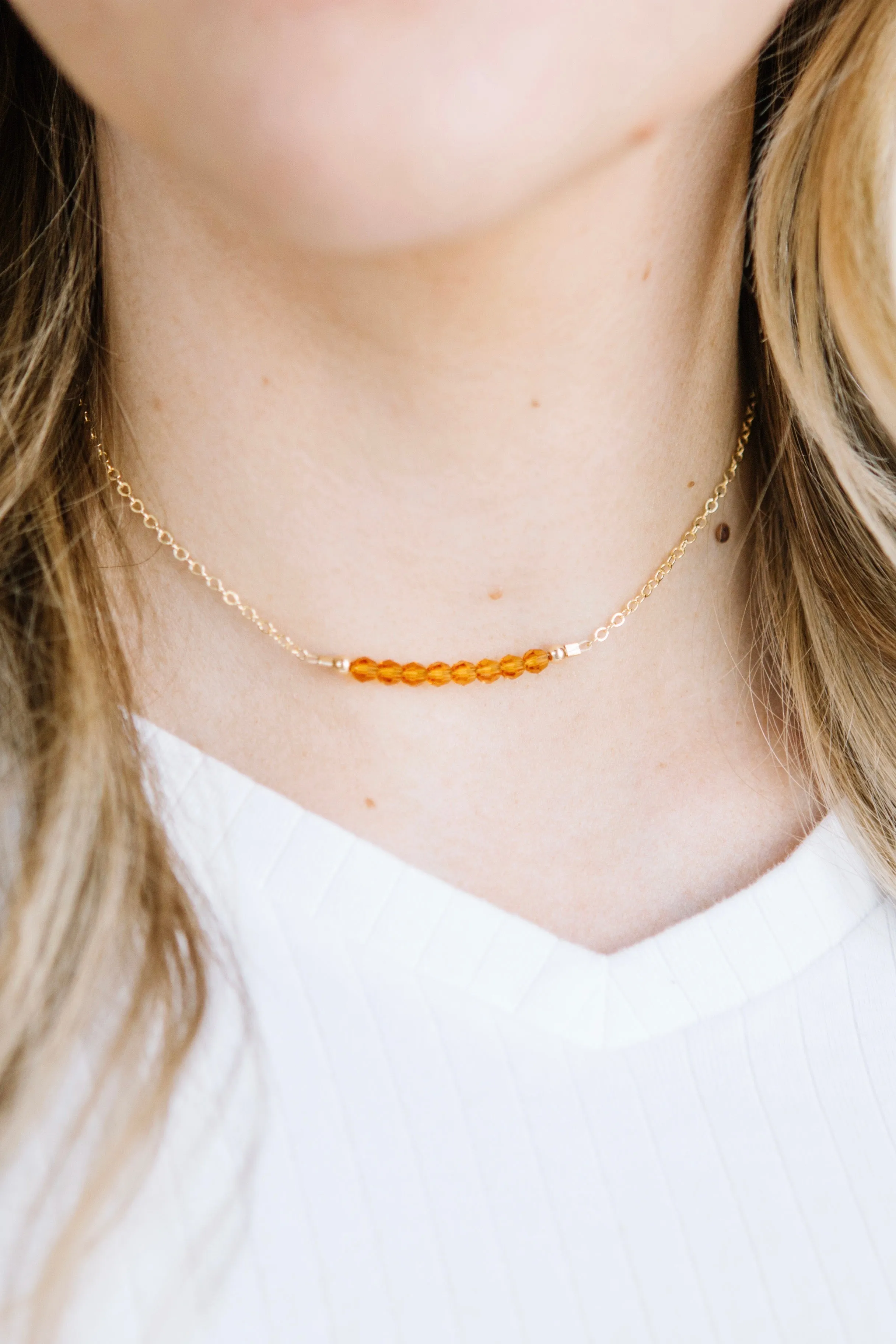 November Birthstone Necklace
