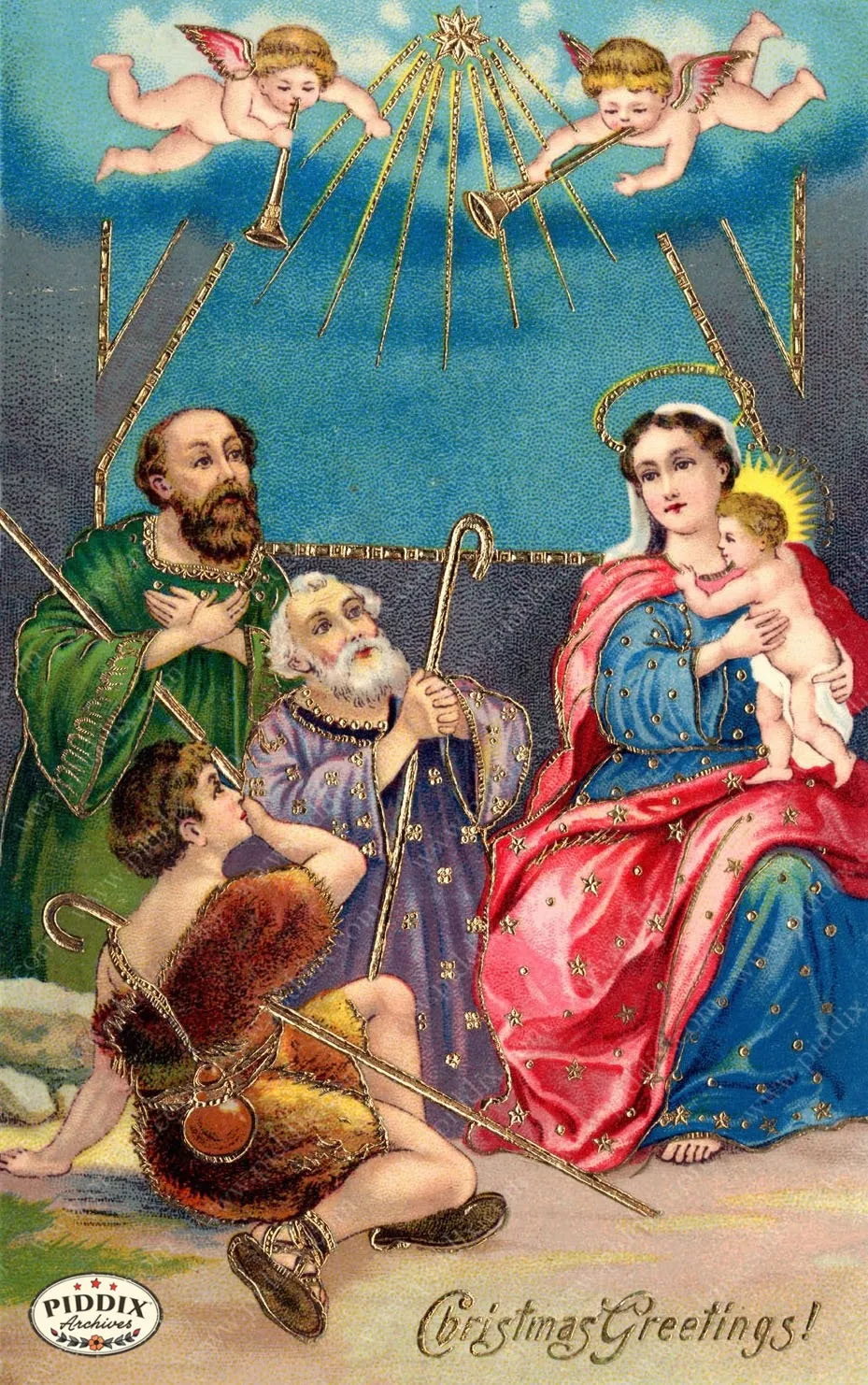 PDXC6070 -- Christmas Manger, Wise Men, Virgin Mary