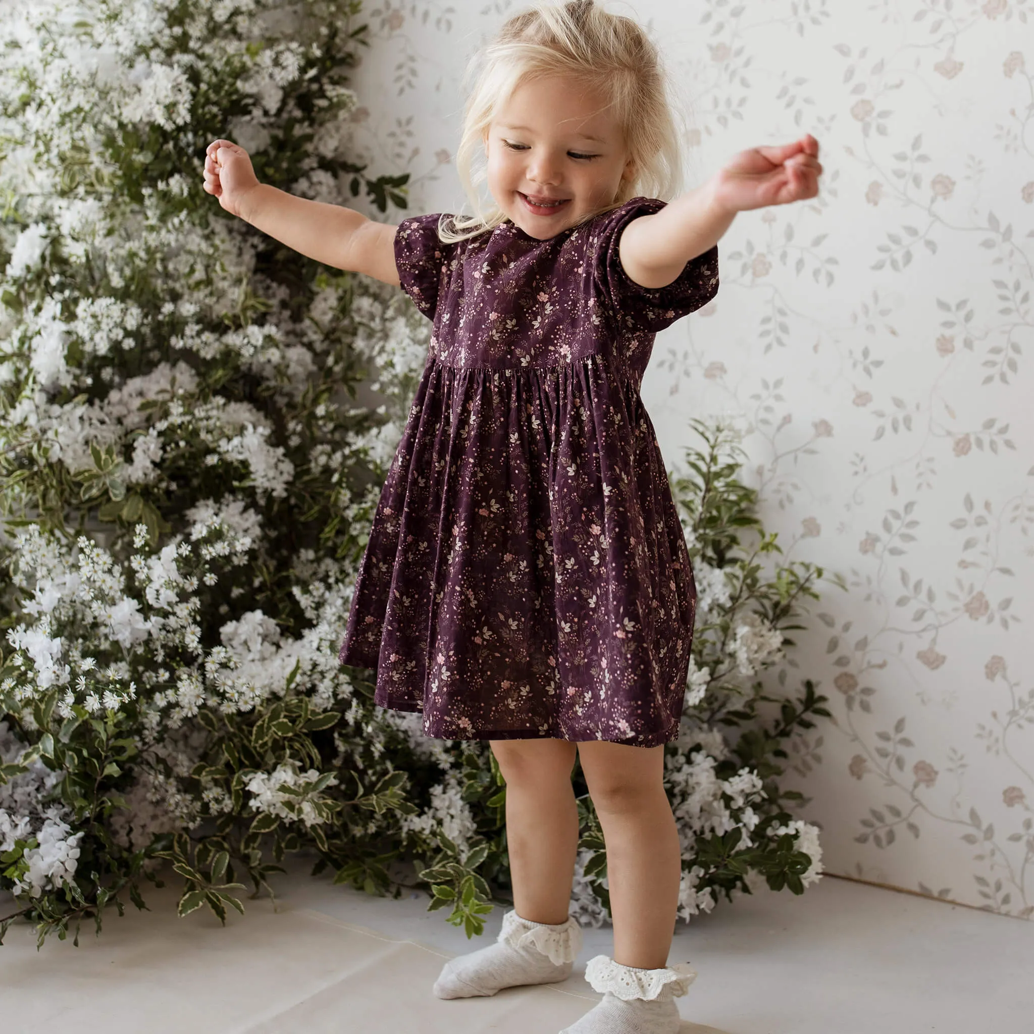 Penny Dress aus 100% Bio-Baumwolle -  Luna Floral Kollektion