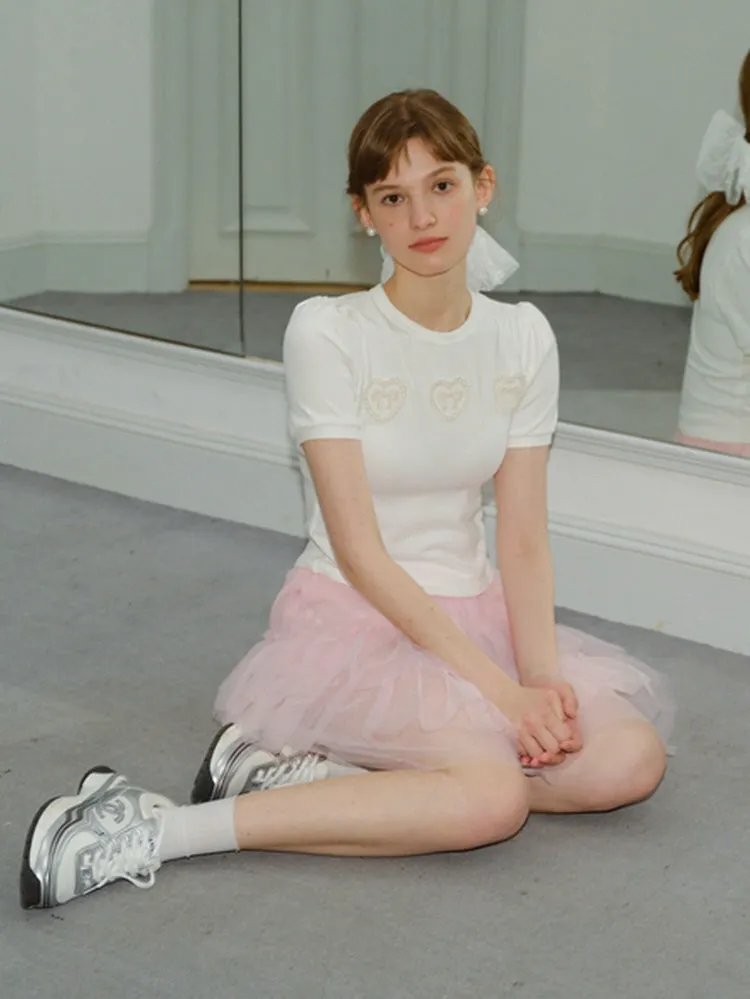 Pink A-Line Cake Skirt