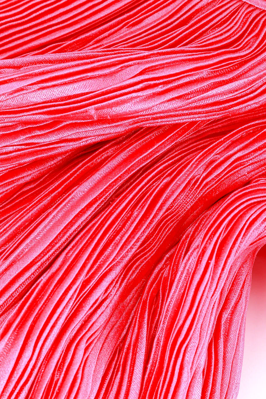 Pleated Bow Evening Gown