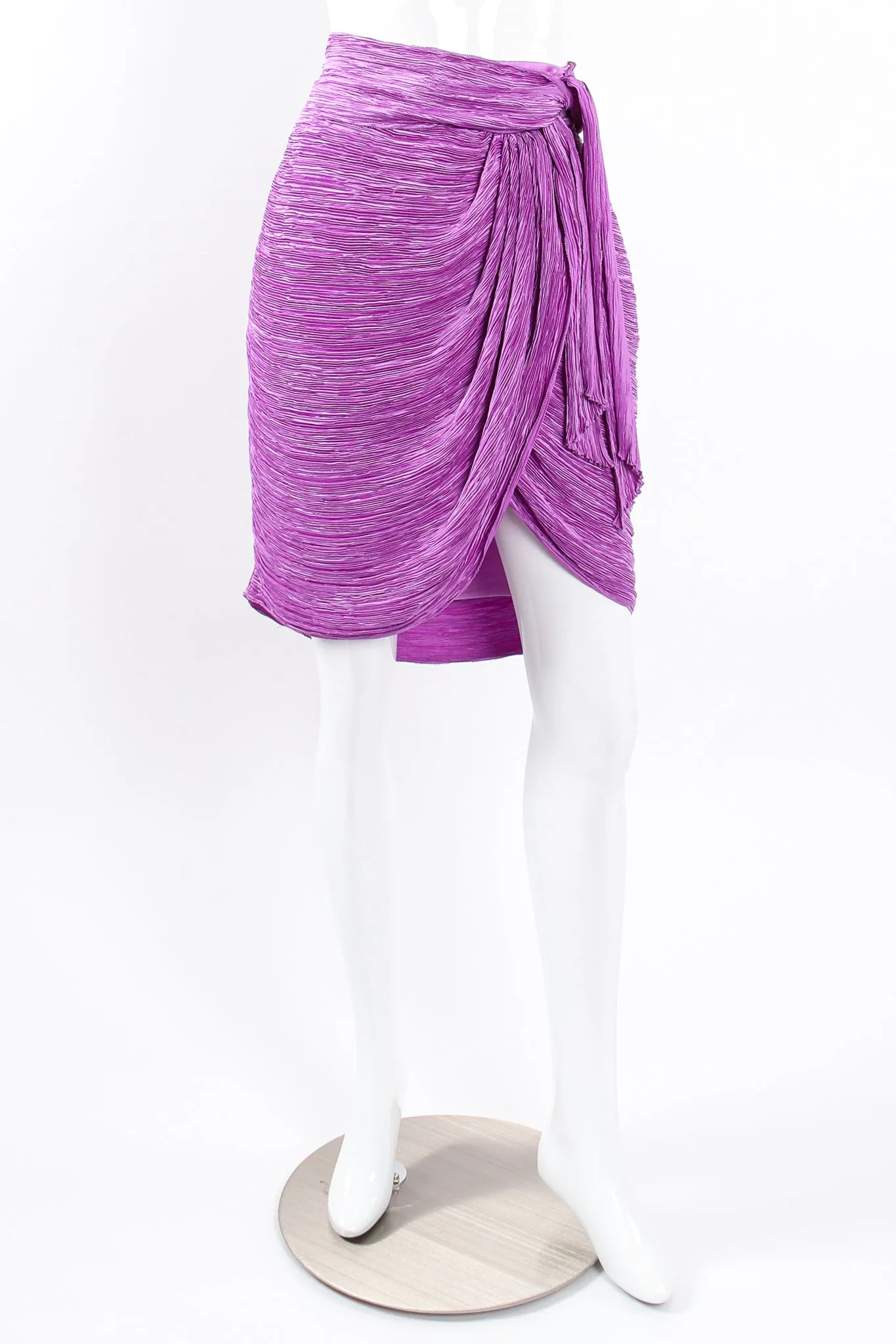 Pleated Halter & Wrap Skirt Set