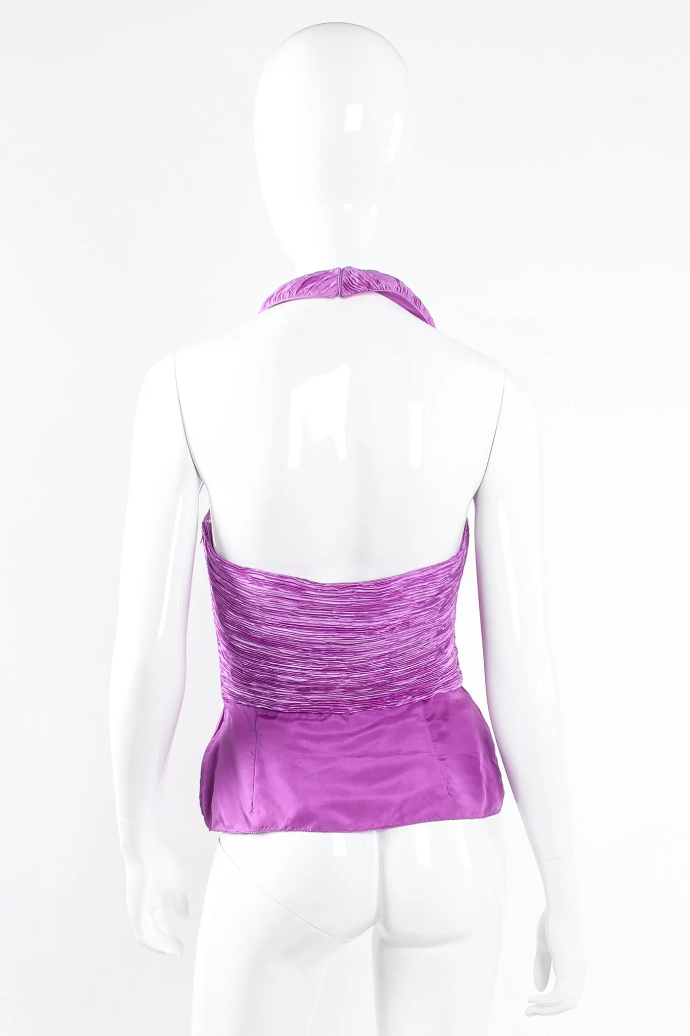 Pleated Halter & Wrap Skirt Set
