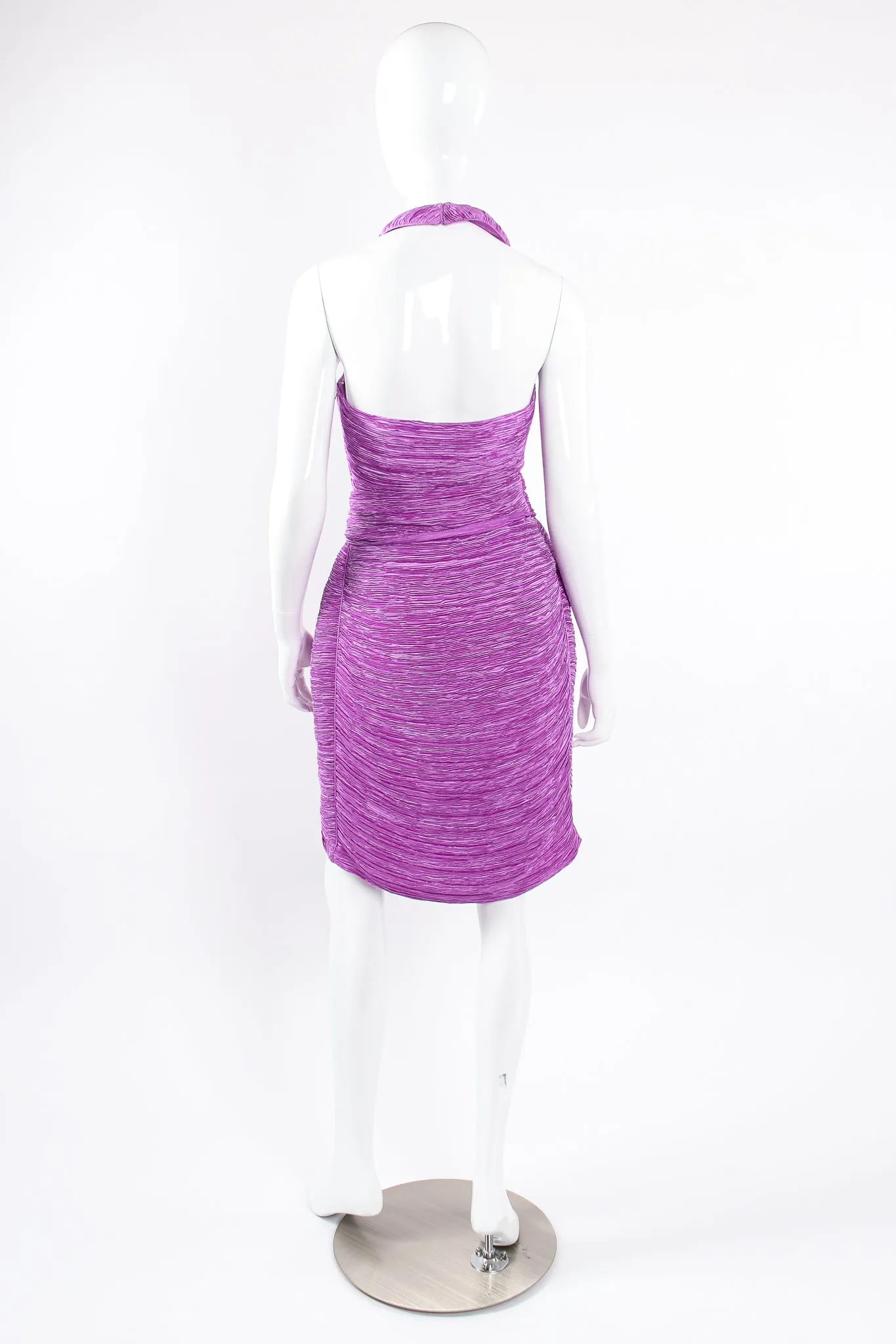 Pleated Halter & Wrap Skirt Set