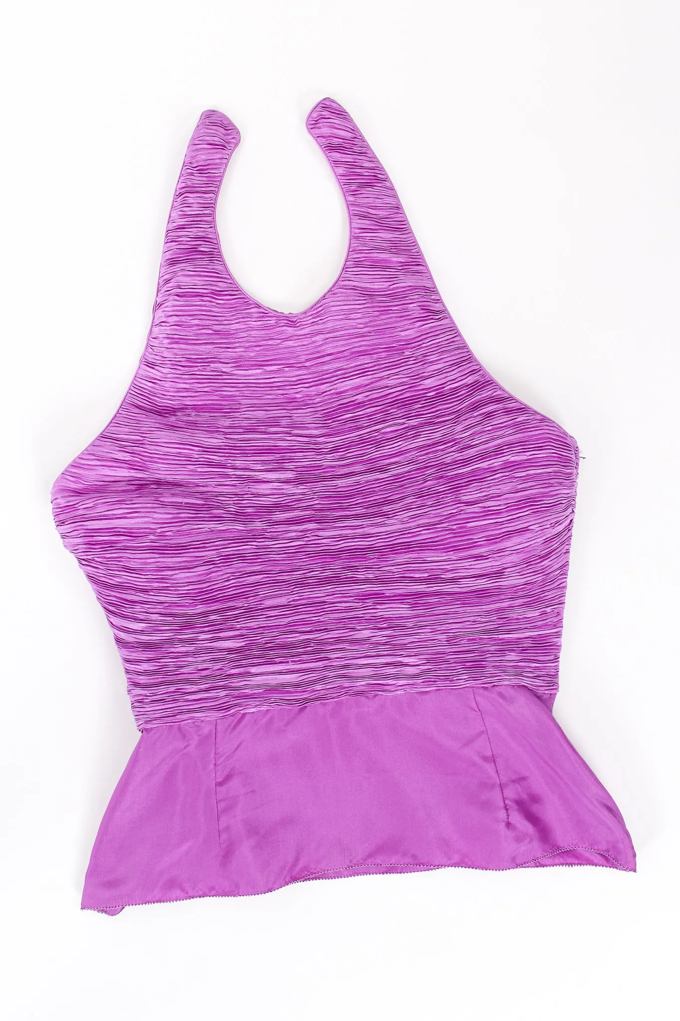 Pleated Halter & Wrap Skirt Set