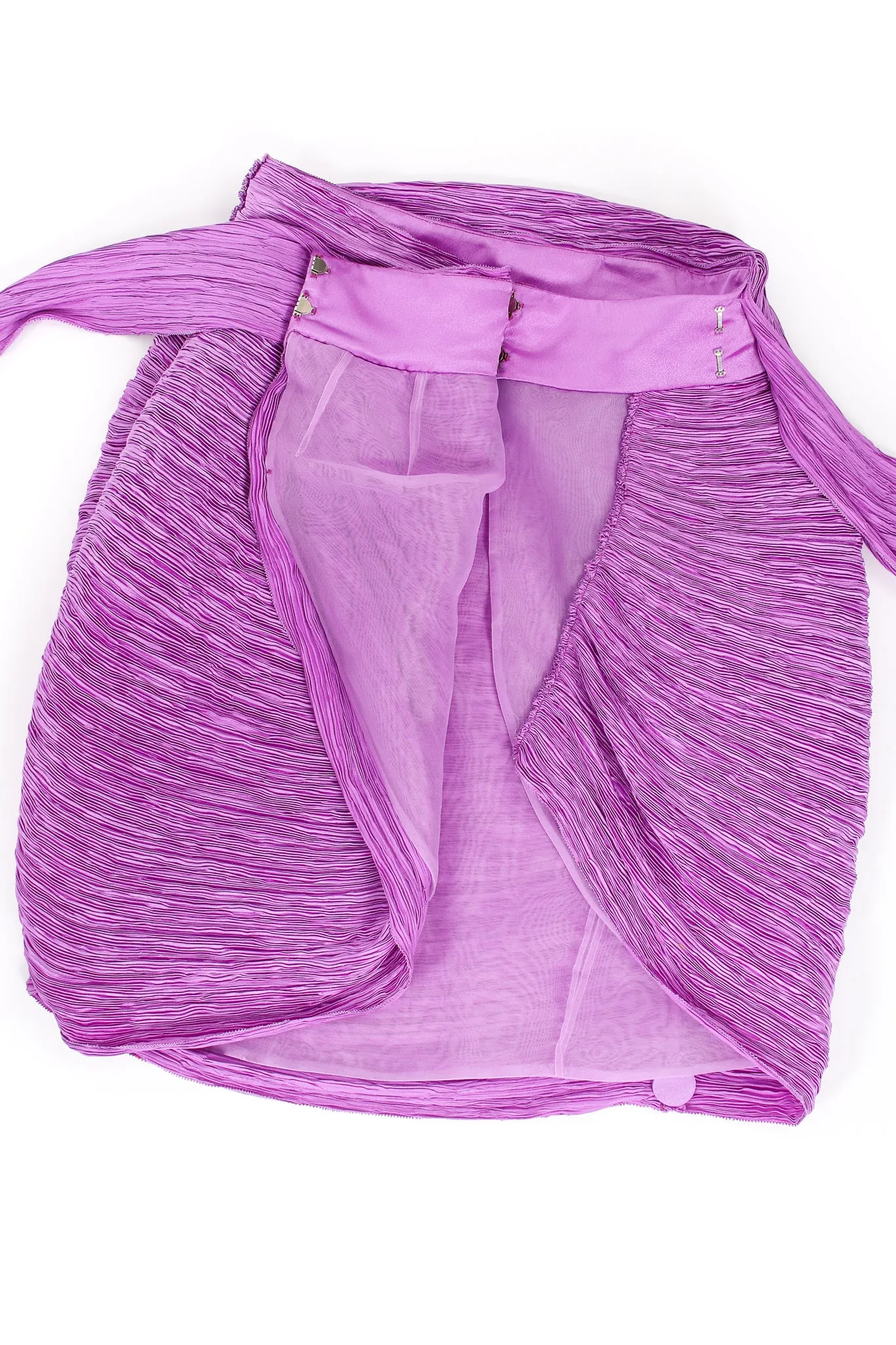 Pleated Halter & Wrap Skirt Set