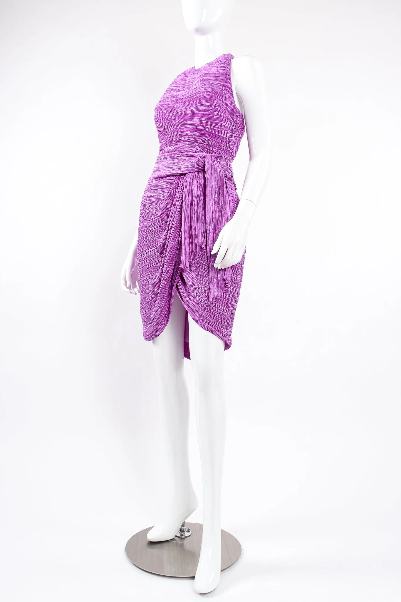 Pleated Halter & Wrap Skirt Set