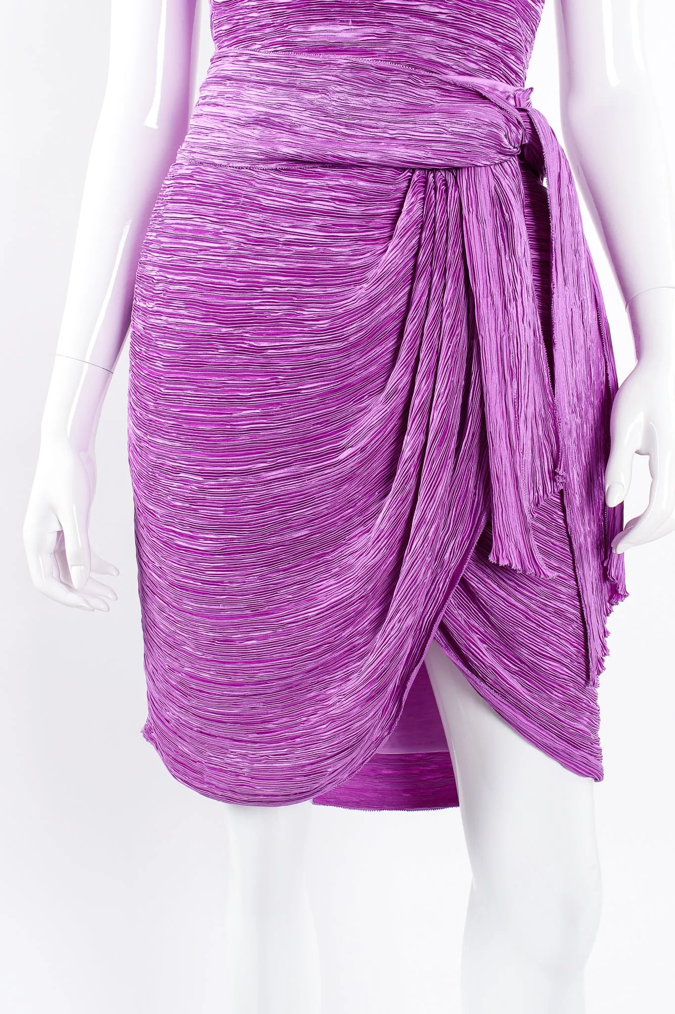 Pleated Halter & Wrap Skirt Set