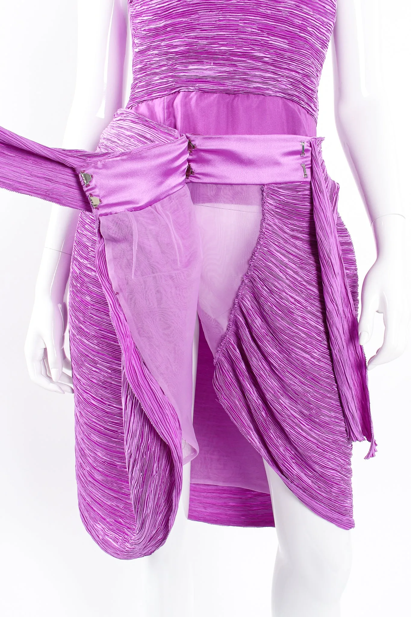 Pleated Halter & Wrap Skirt Set