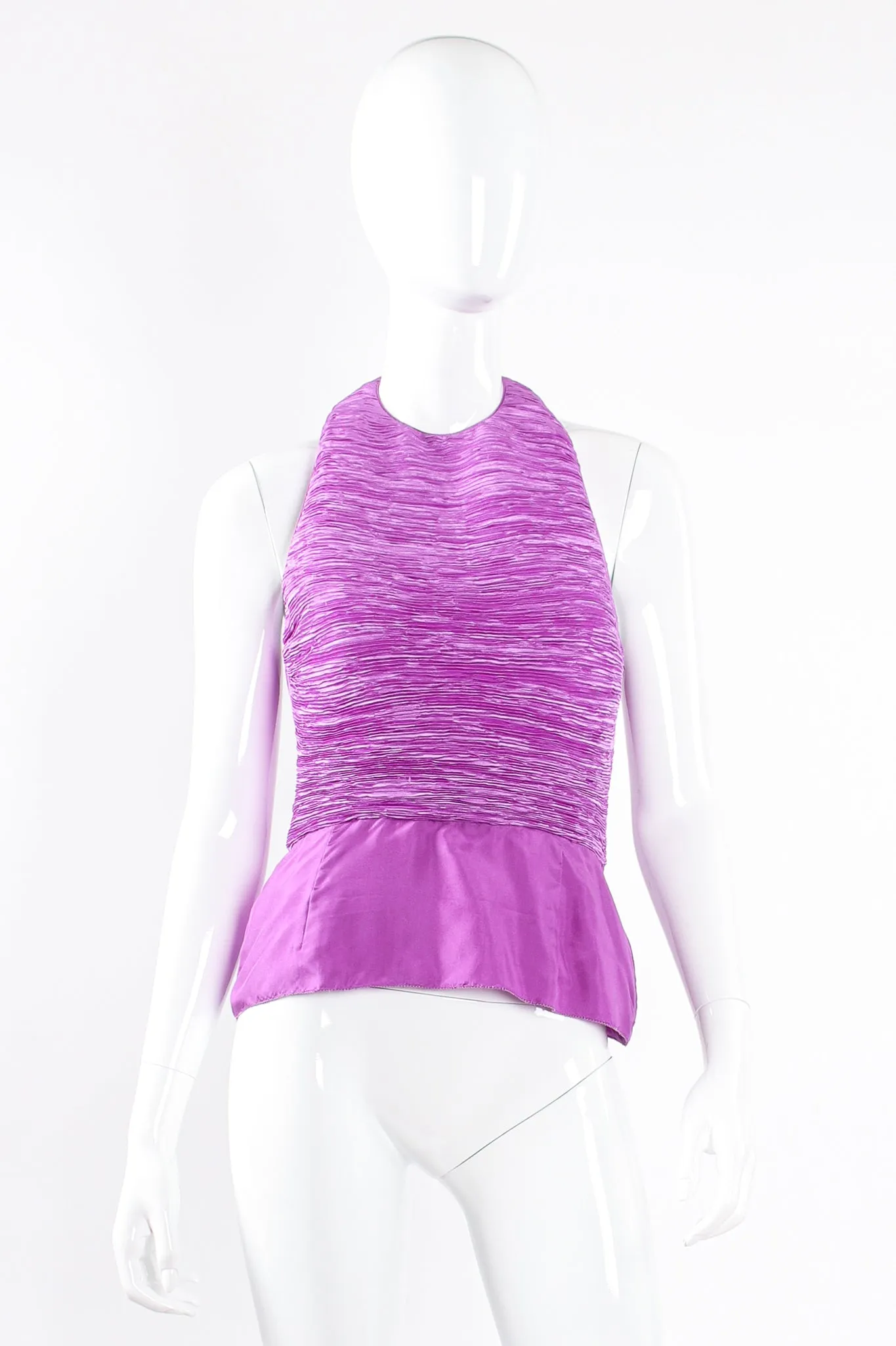 Pleated Halter & Wrap Skirt Set