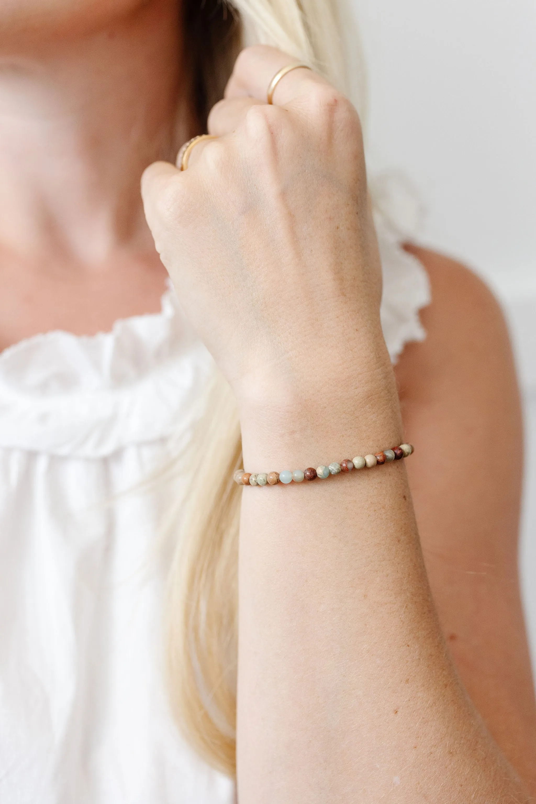 Safari Mom   Mini Bracelet set (4MM Beads)