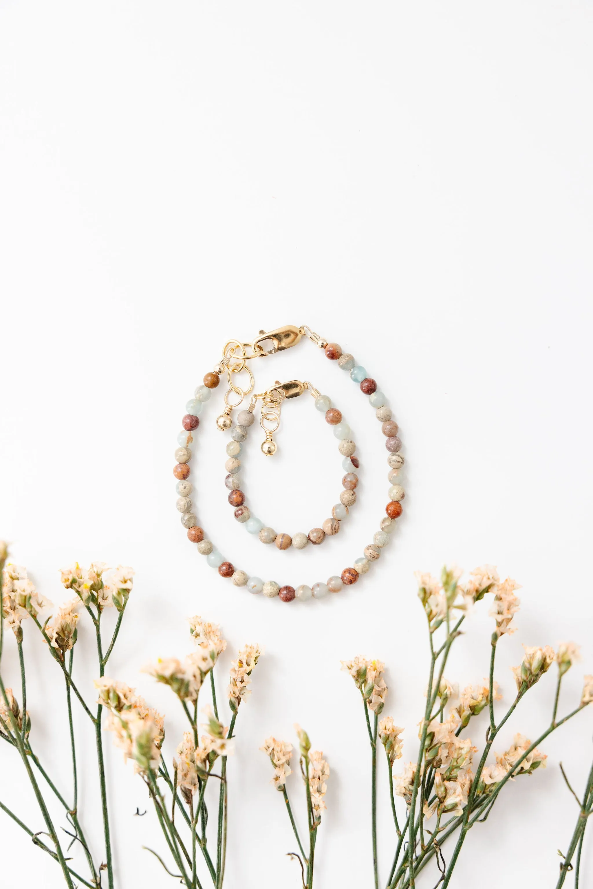 Safari Mom   Mini Bracelet set (4MM Beads)