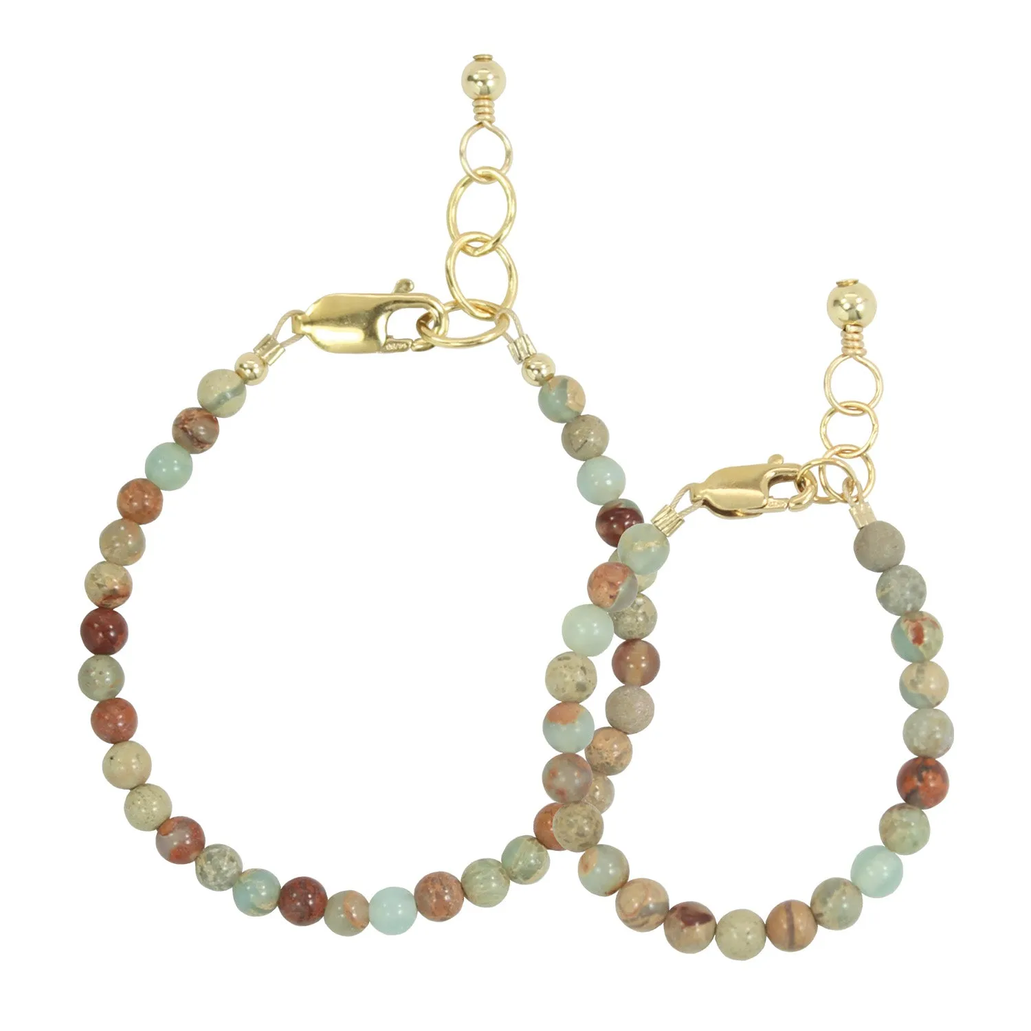 Safari Mom   Mini Bracelet set (4MM Beads)