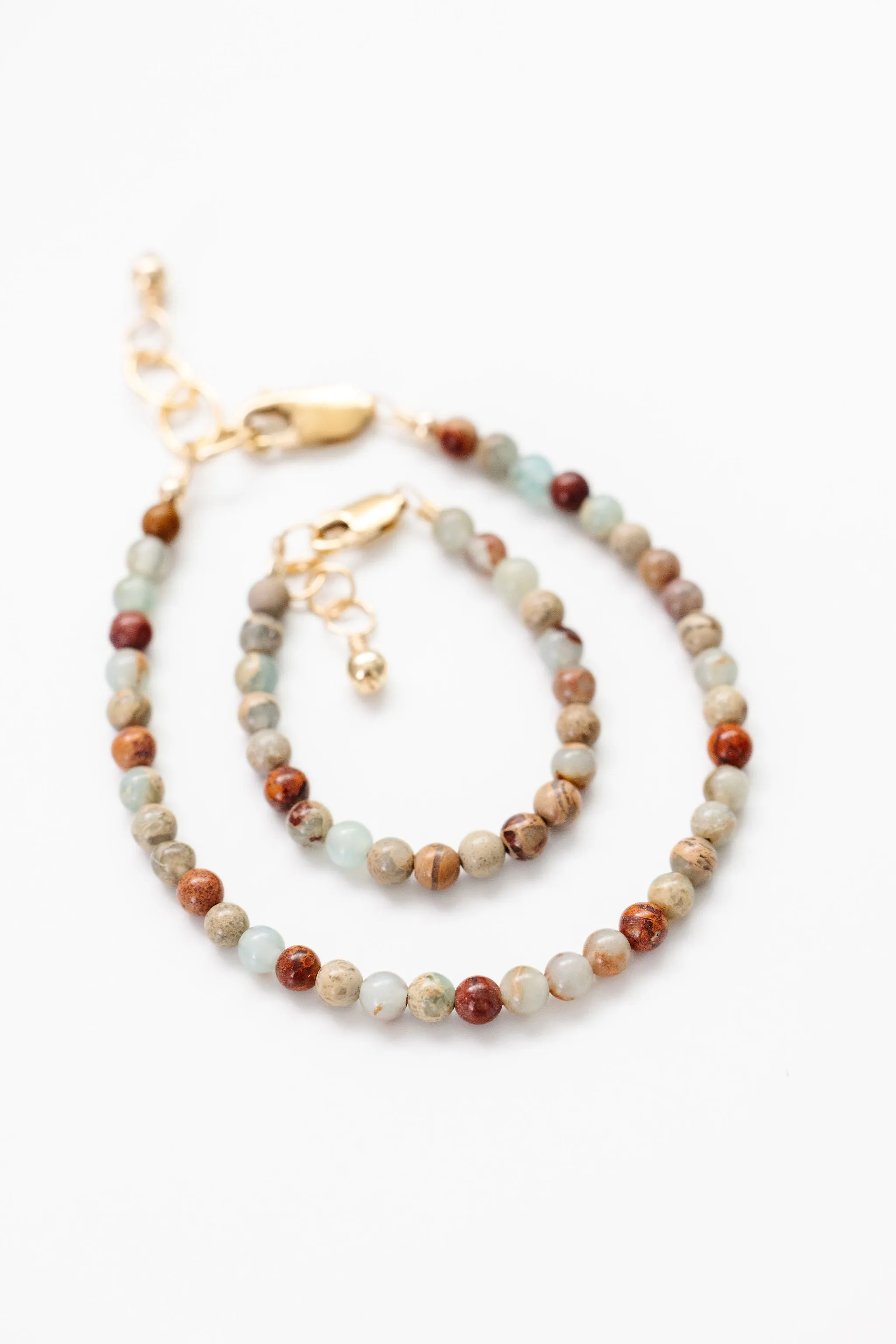 Safari Mom   Mini Bracelet set (4MM Beads)
