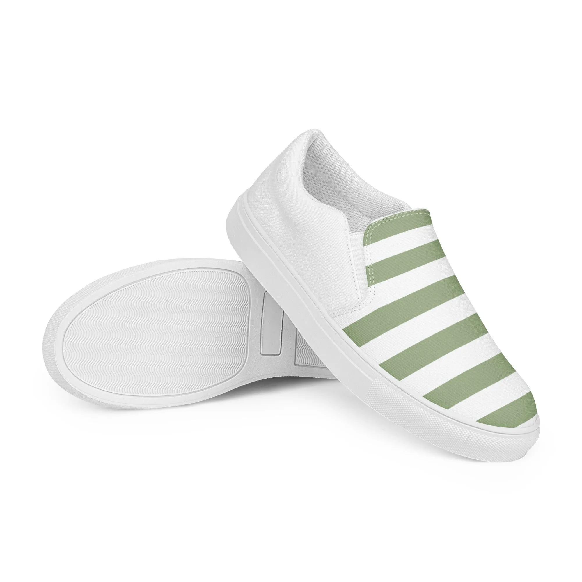 Sailor Olive - Sustainably Made Women's  Slip-On Canvas Shoes