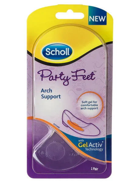 Scholl Party Feet Hidden Arch Supp.