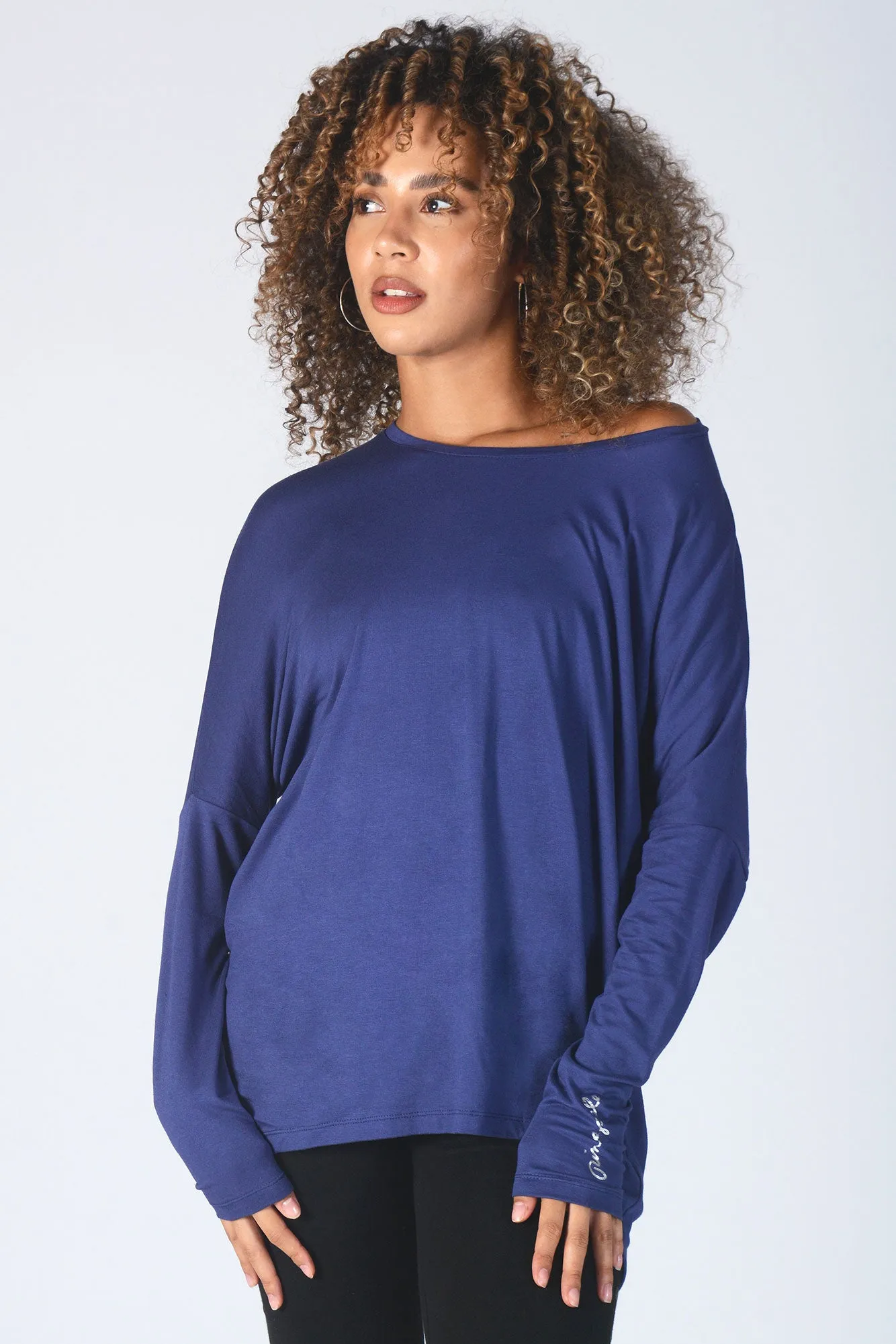 Script Long Sleeve Top