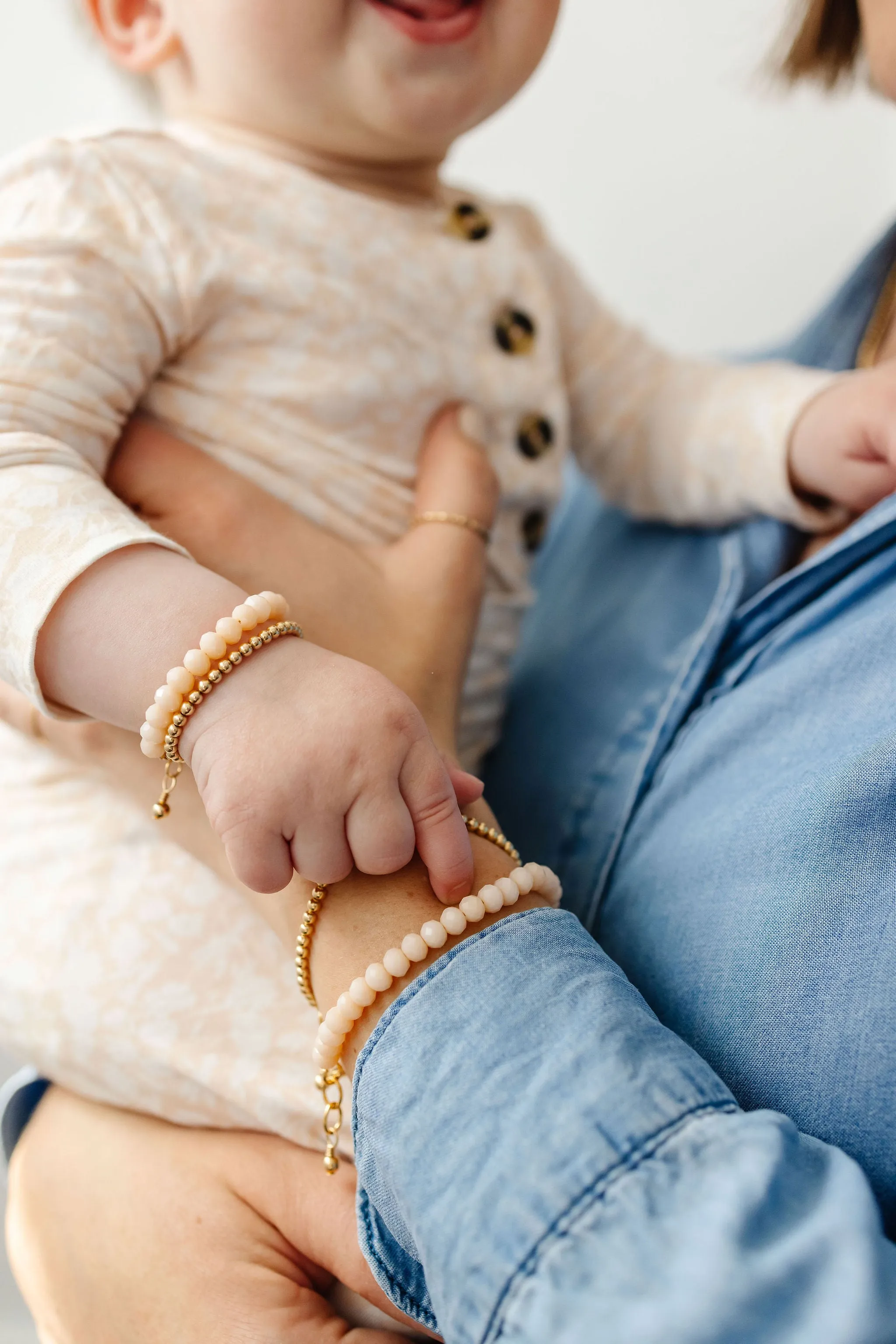 Seashell Mom   Mini Bracelet Set (6MM Beads)