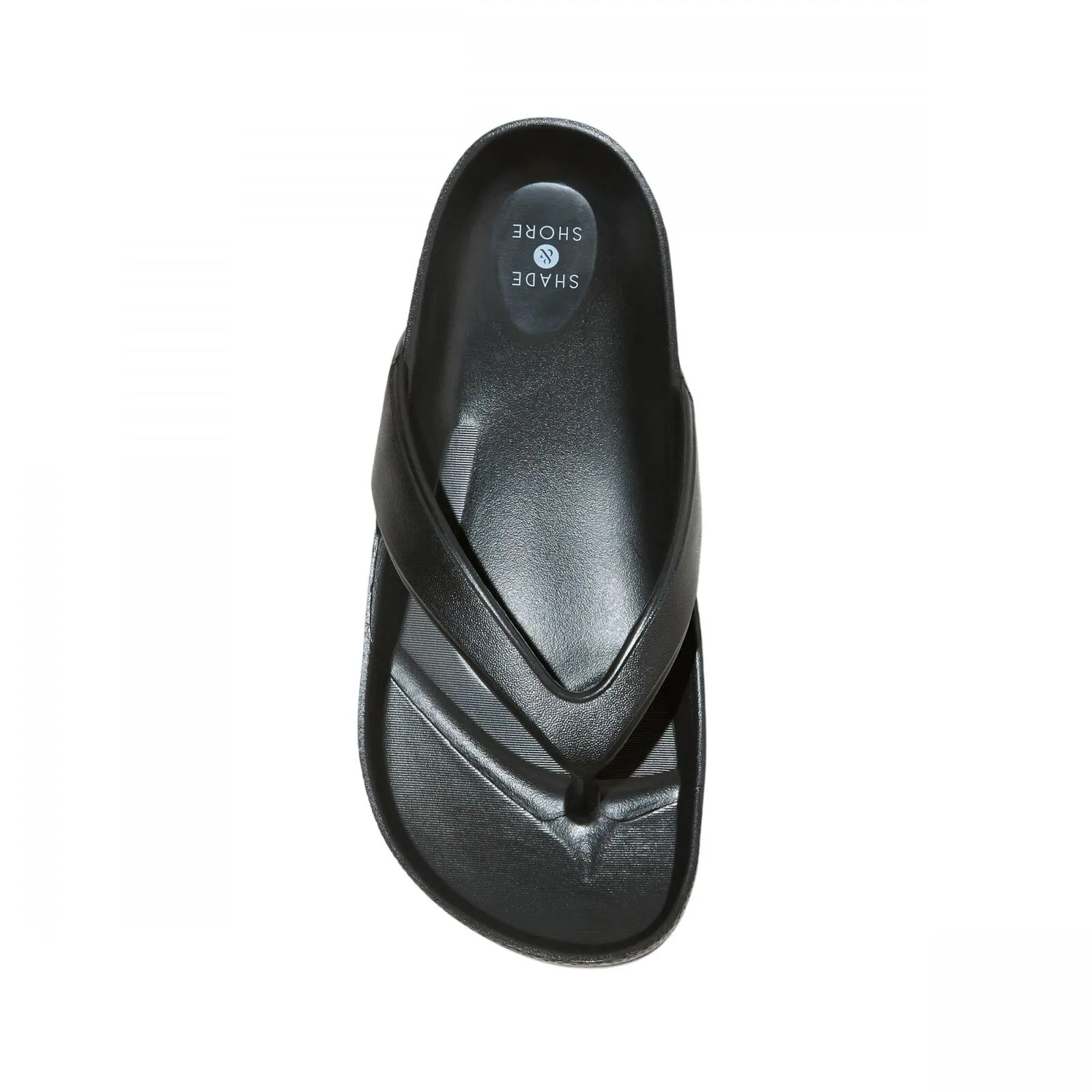 Shade & Shore Womens Traci Footbed Sandals 89258298 Black 8M