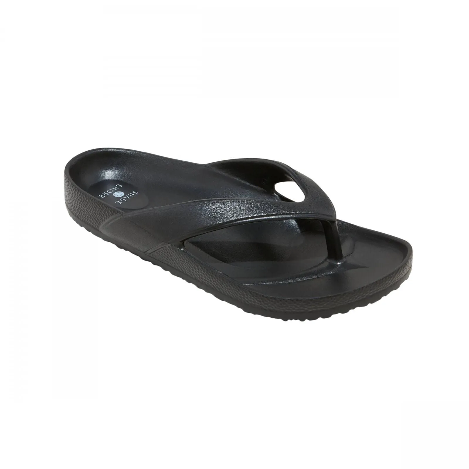 Shade & Shore Womens Traci Footbed Sandals 89258298 Black 8M
