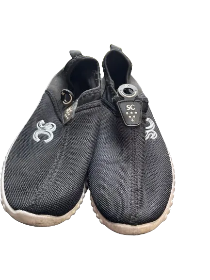 Simon Chang Black Slip On Shoes