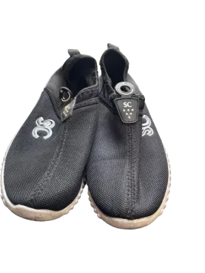 Simon Chang Black Slip On Shoes