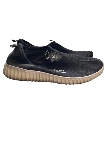 Simon Chang Black Slip On Shoes