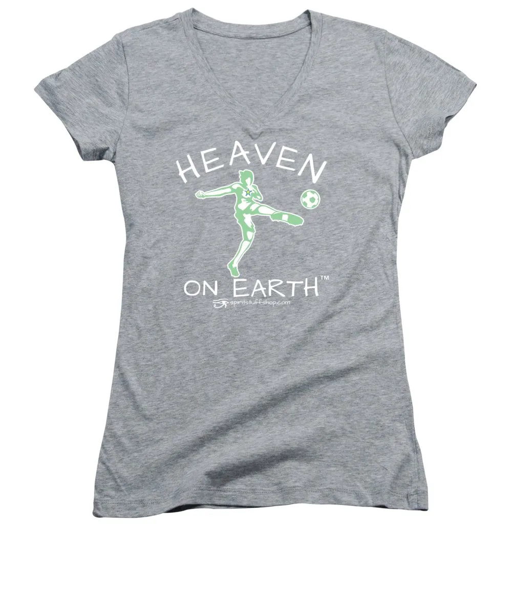Soccer Heaven On Earth - Women's V-Neck