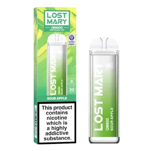SOUR APPLE - LOST MARY QM600 DISPOSABLE VAPE