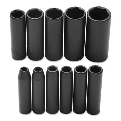 Stanley® Products Torqueplus Impact Sockets 1/4 in, 1/4 in Drive, 3/8 in, 6 Points, 6912H