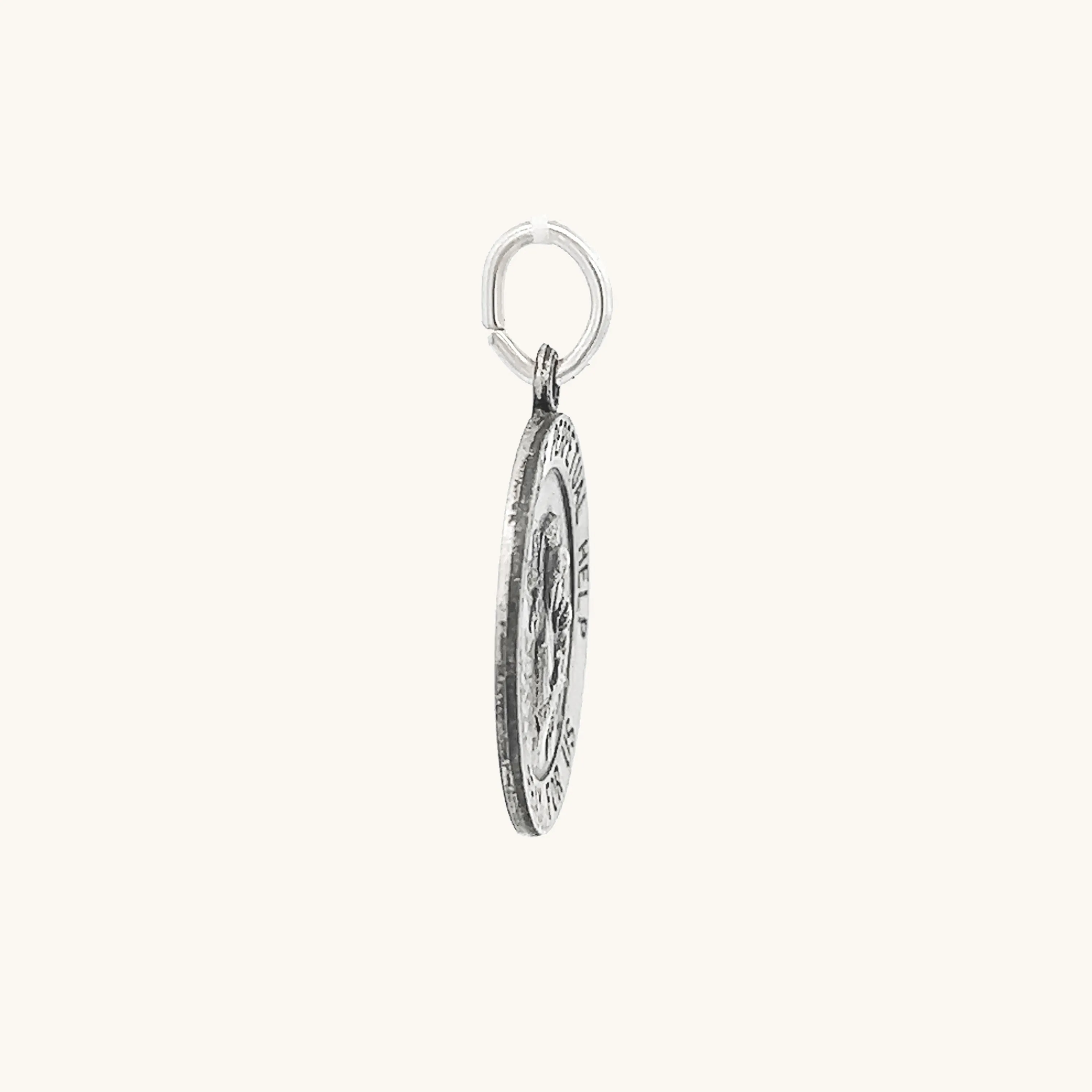 STERLING SILVER OUR LADY OF PERPETUAL HELP MEDAL | ROUND