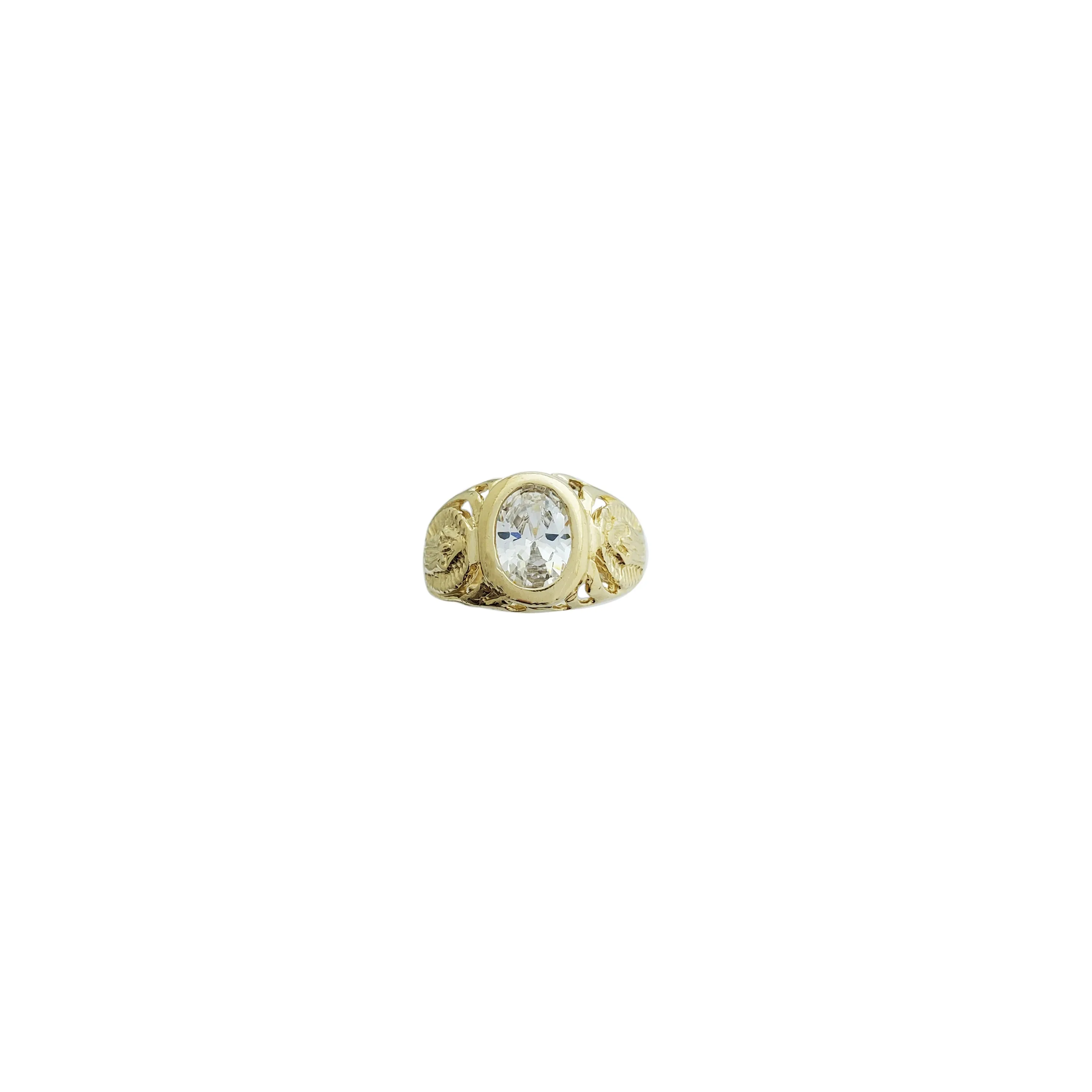 Stone Baby-Sized Virgin Mary Ring (14K)