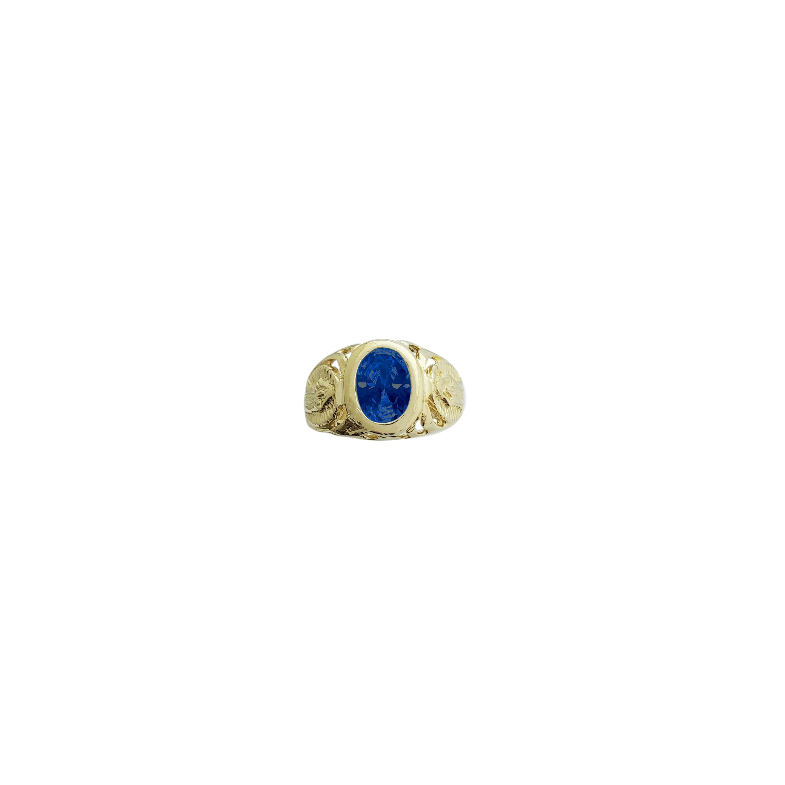 Stone Baby-Sized Virgin Mary Ring (14K)