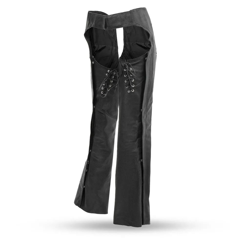 SWANN GIRL Motorcycle Leather Chaps