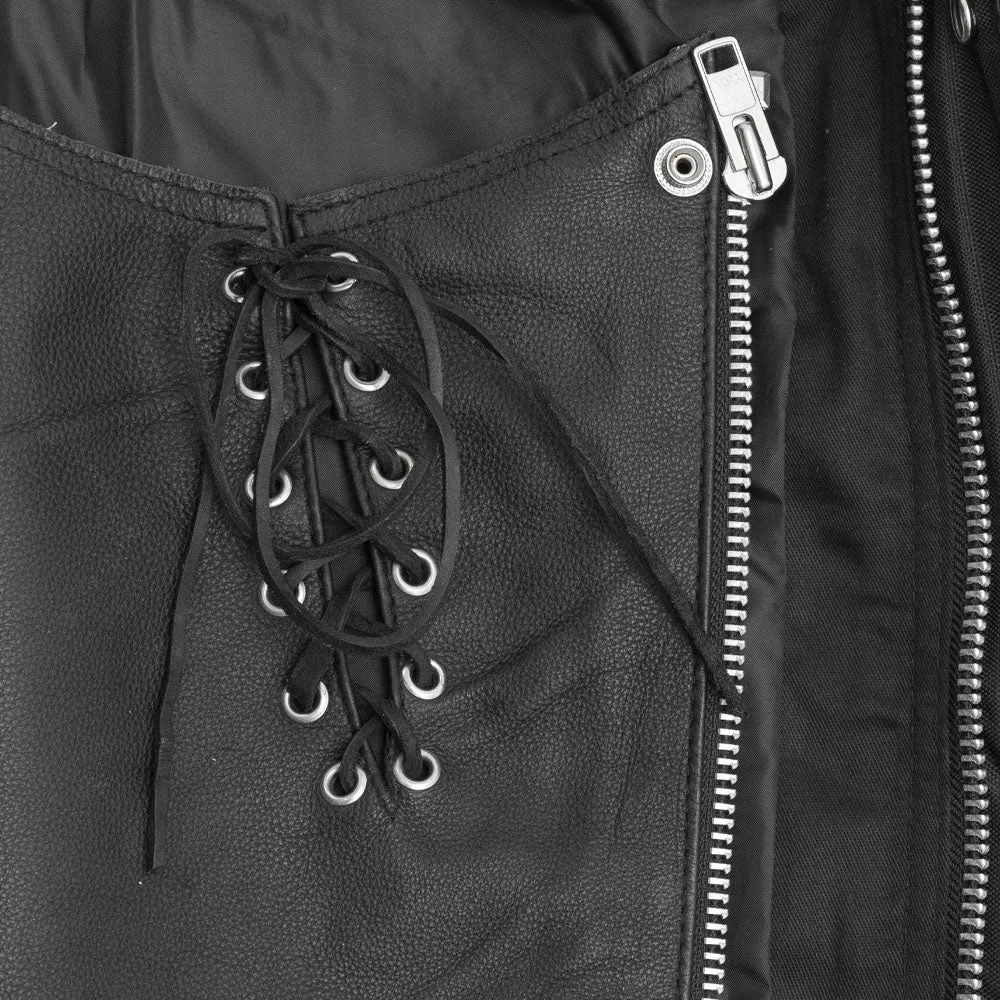 SWANN GIRL Motorcycle Leather Chaps