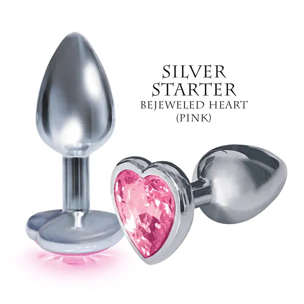 The 9's The Silver Starter Bejeweld Stainless Steel Plug Pink