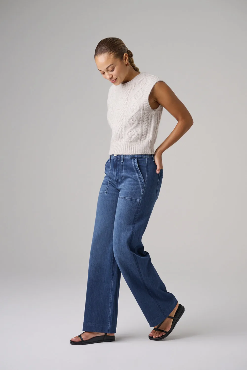 The Malibu Wide Baker  |  Coastal Blue