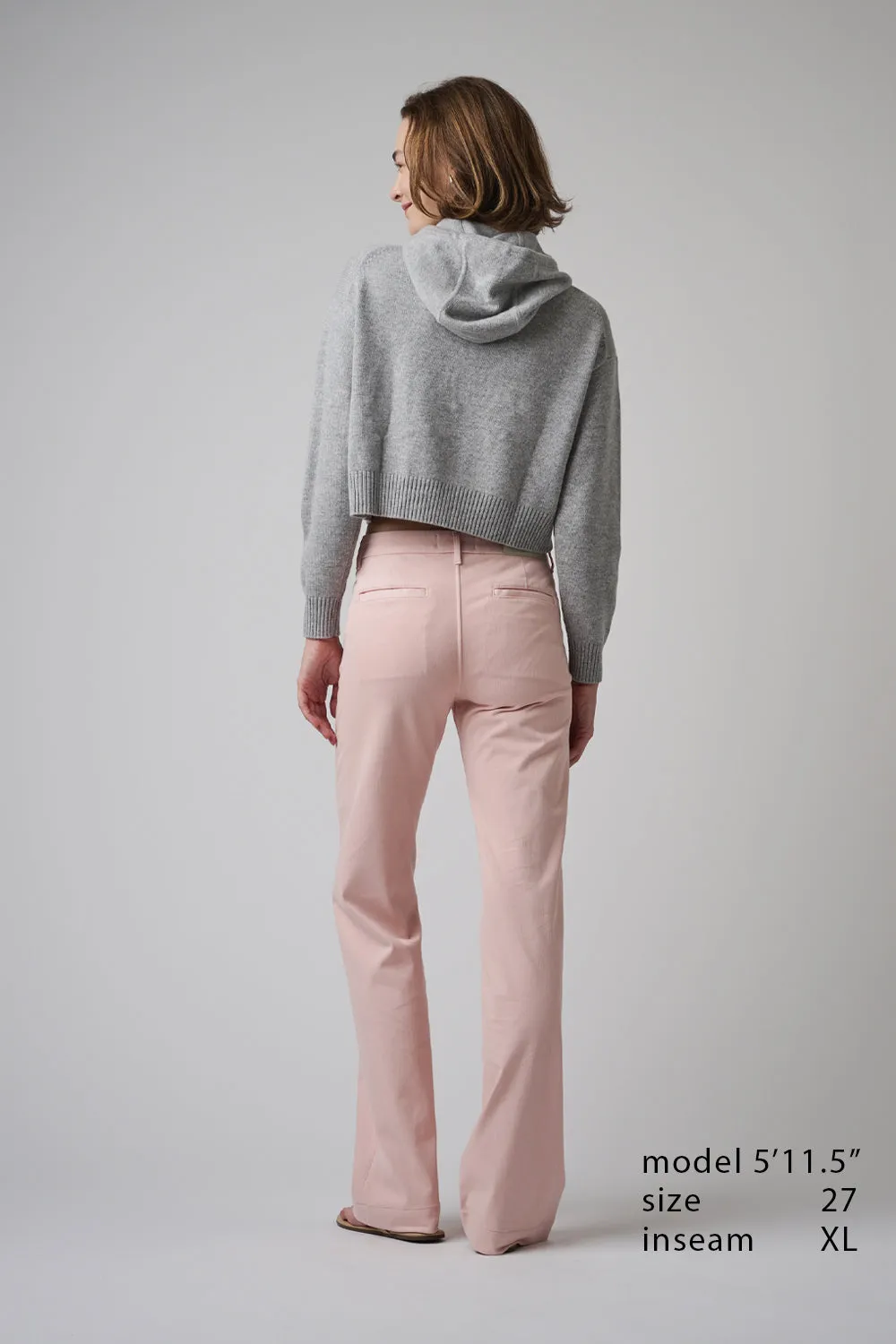 The Malibu Wide Chino  |  Powdered Rose
