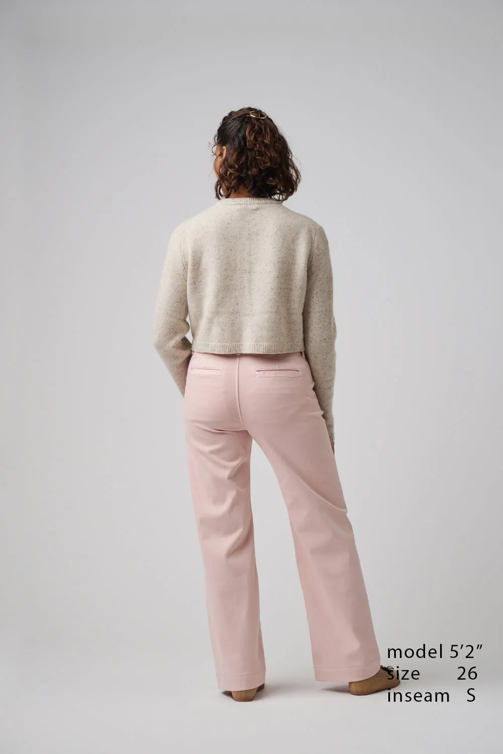 The Malibu Wide Chino  |  Powdered Rose