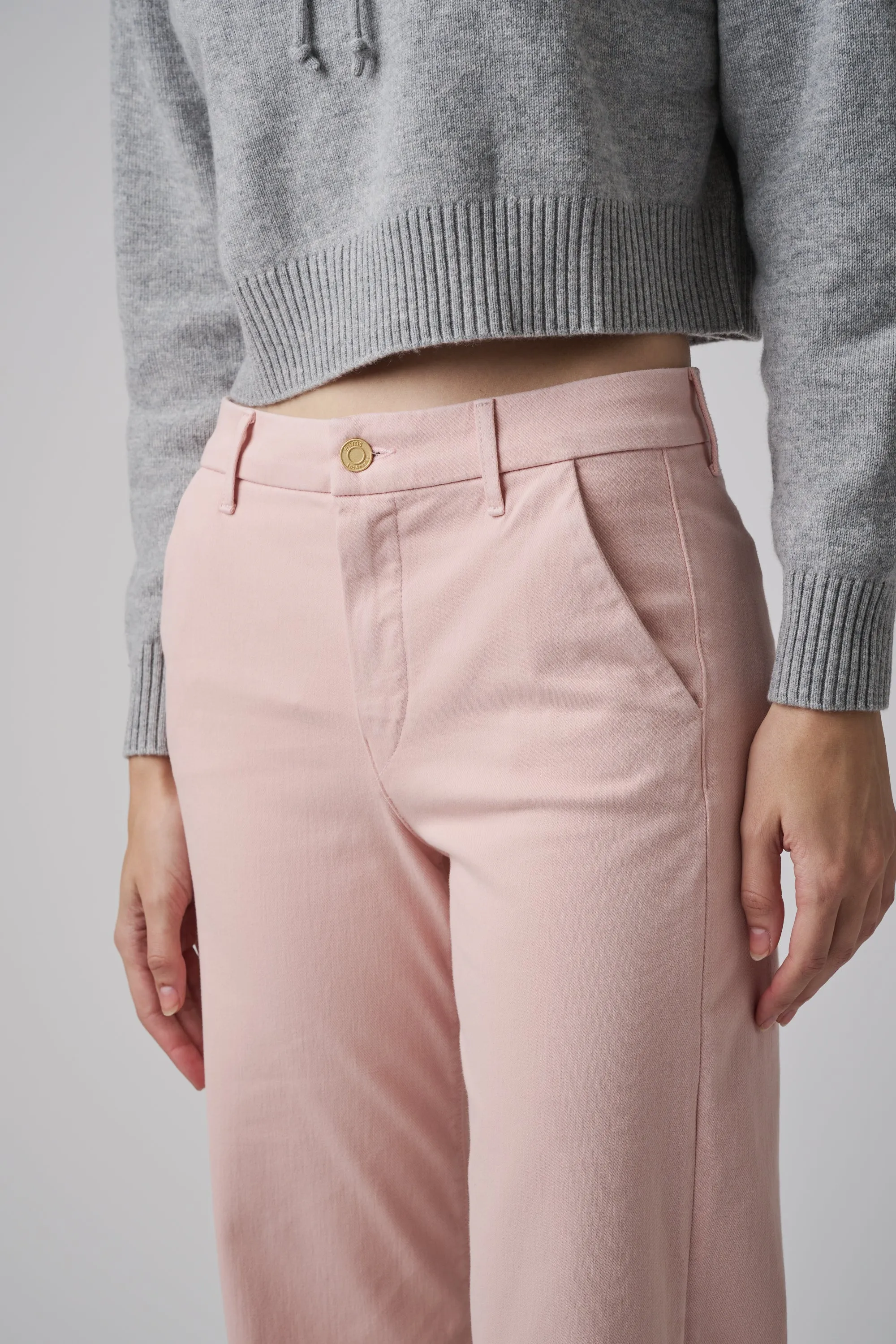 The Malibu Wide Chino  |  Powdered Rose