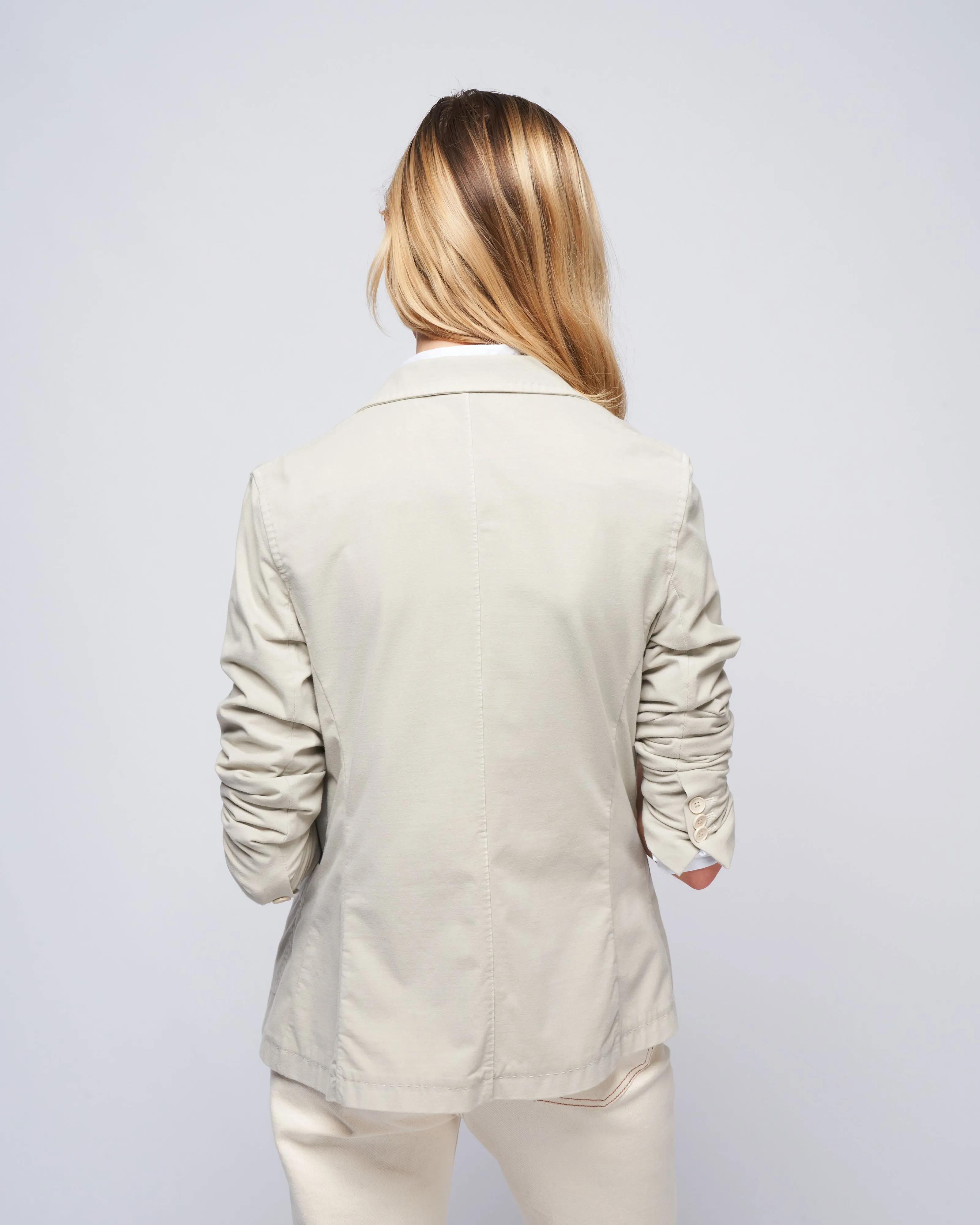 travel jersey jacket - light gray