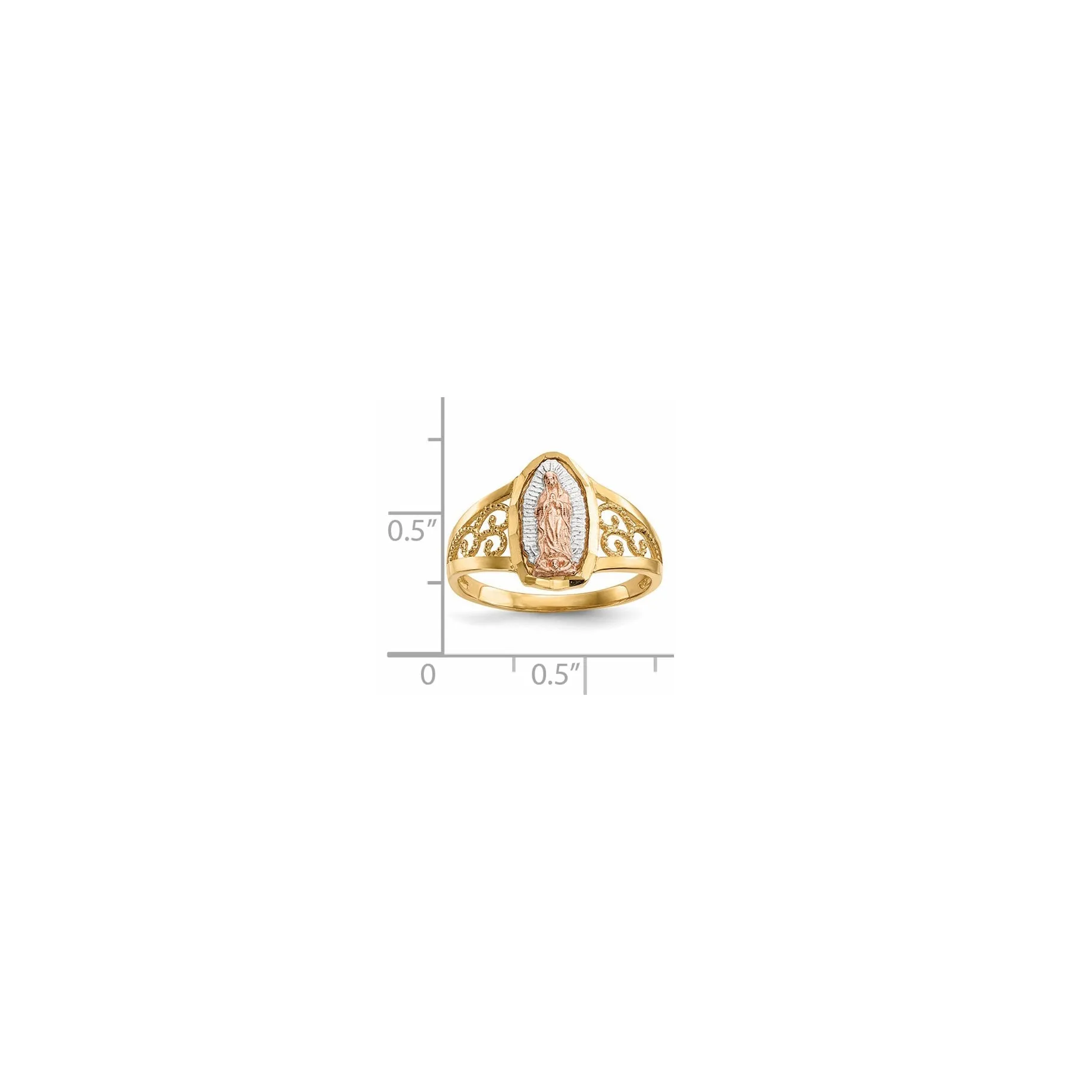 Tricolor Guadalupe Ring (14K)