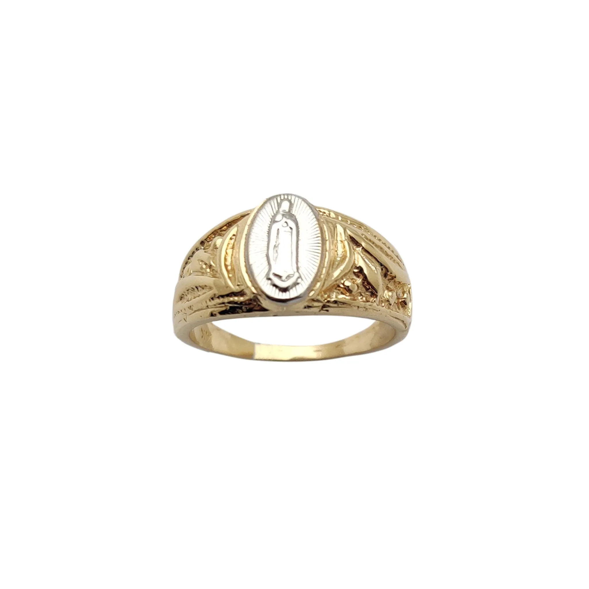 Two-Tone Virgin Mary Ring (14K)
